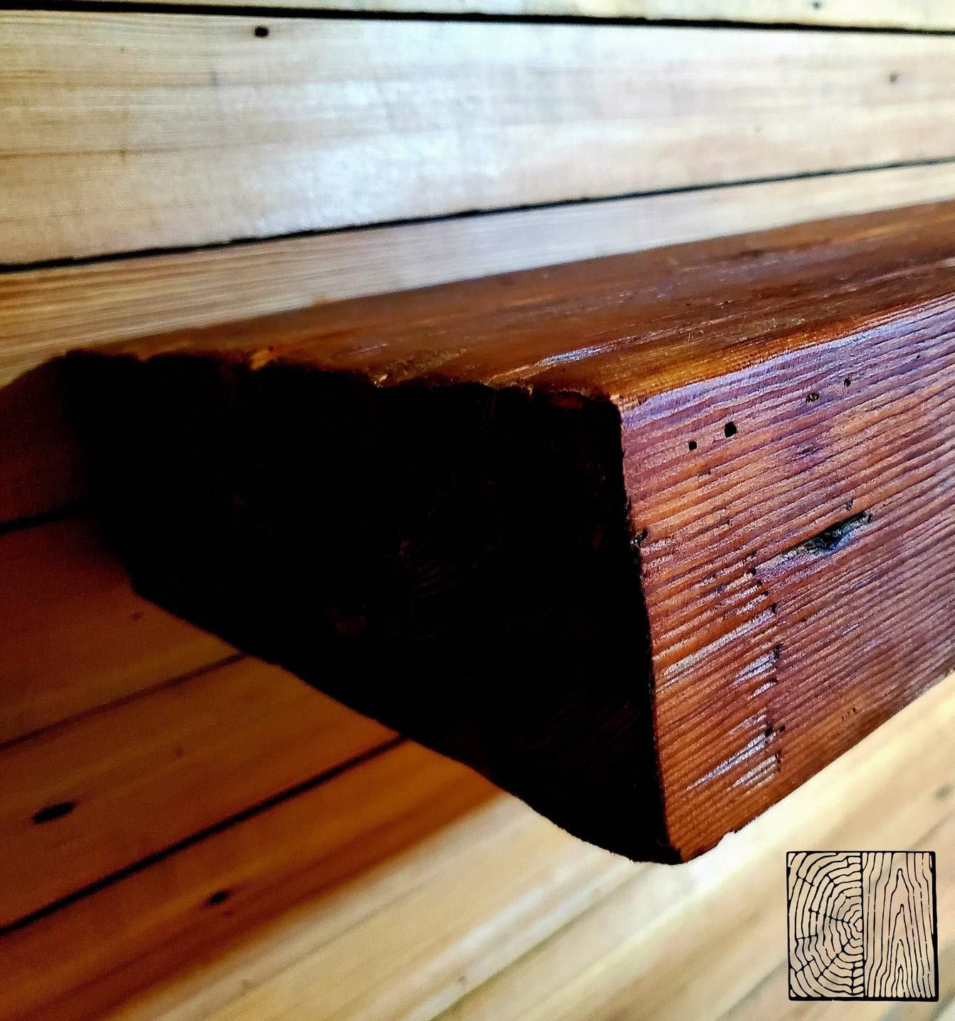 Heart Pine Mantel