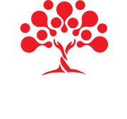 a red tree with circles on it is on a white background a red tree with circles on it is on a white background