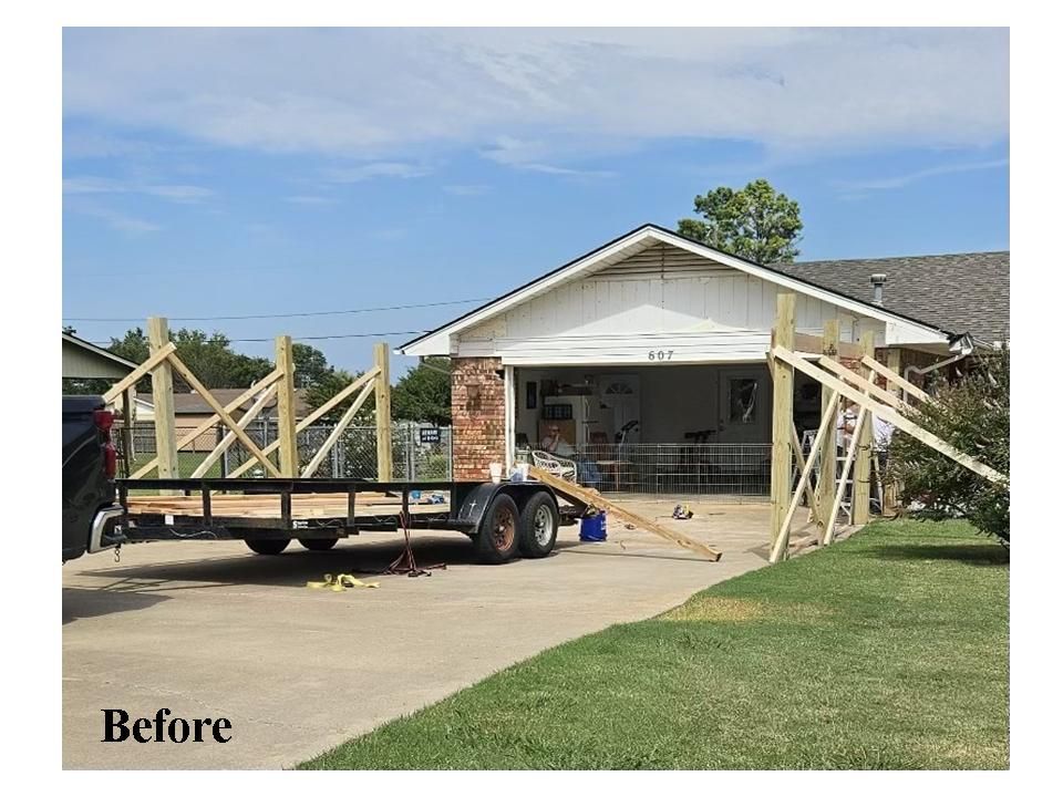 Carport before