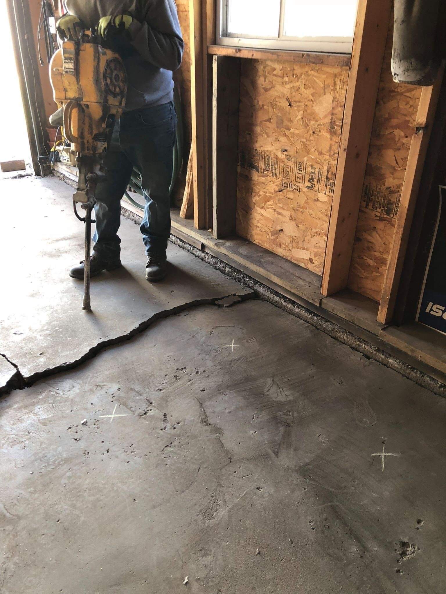 Uneven Concrete Garage Floor — Rockford, IL — Northern Illinois Concrete Lifting