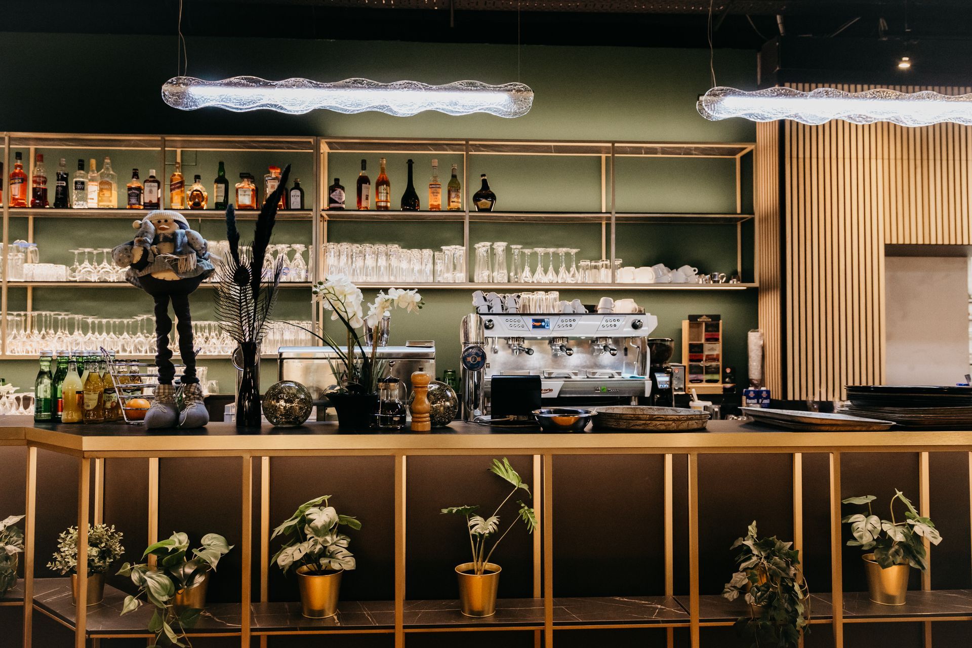 die Bar von Strindberg Restaurant