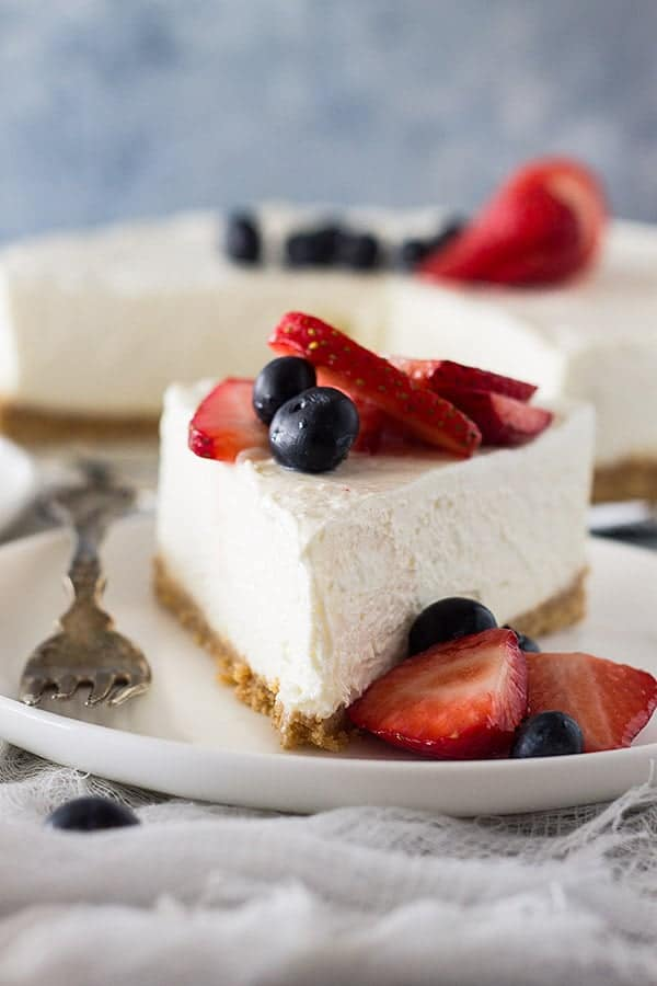 Vanilla No Bake Cheese Cake