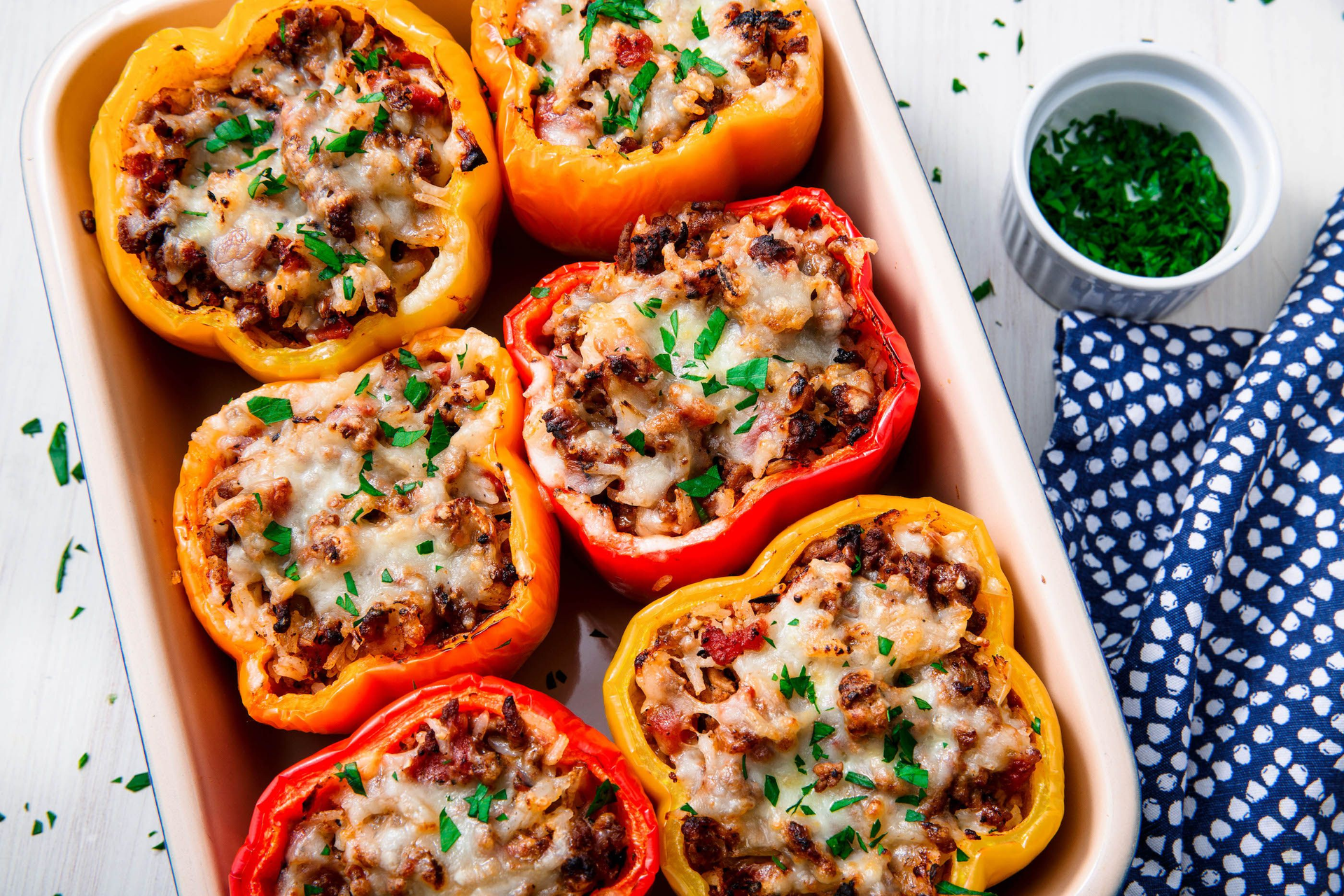 Beef Stuffed Capsicums