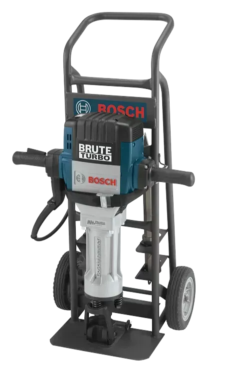 A black submersible pump with a handle on a white background.