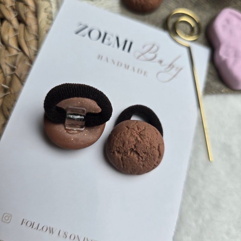 Mini elastiekjes Sinterklaas pepernootjes productfoto
