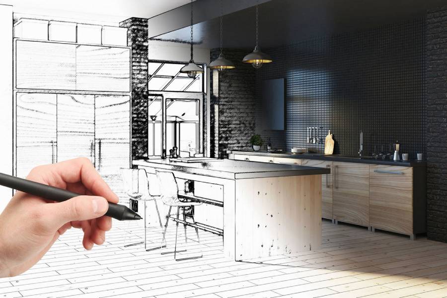 progetto di una cucina moderna