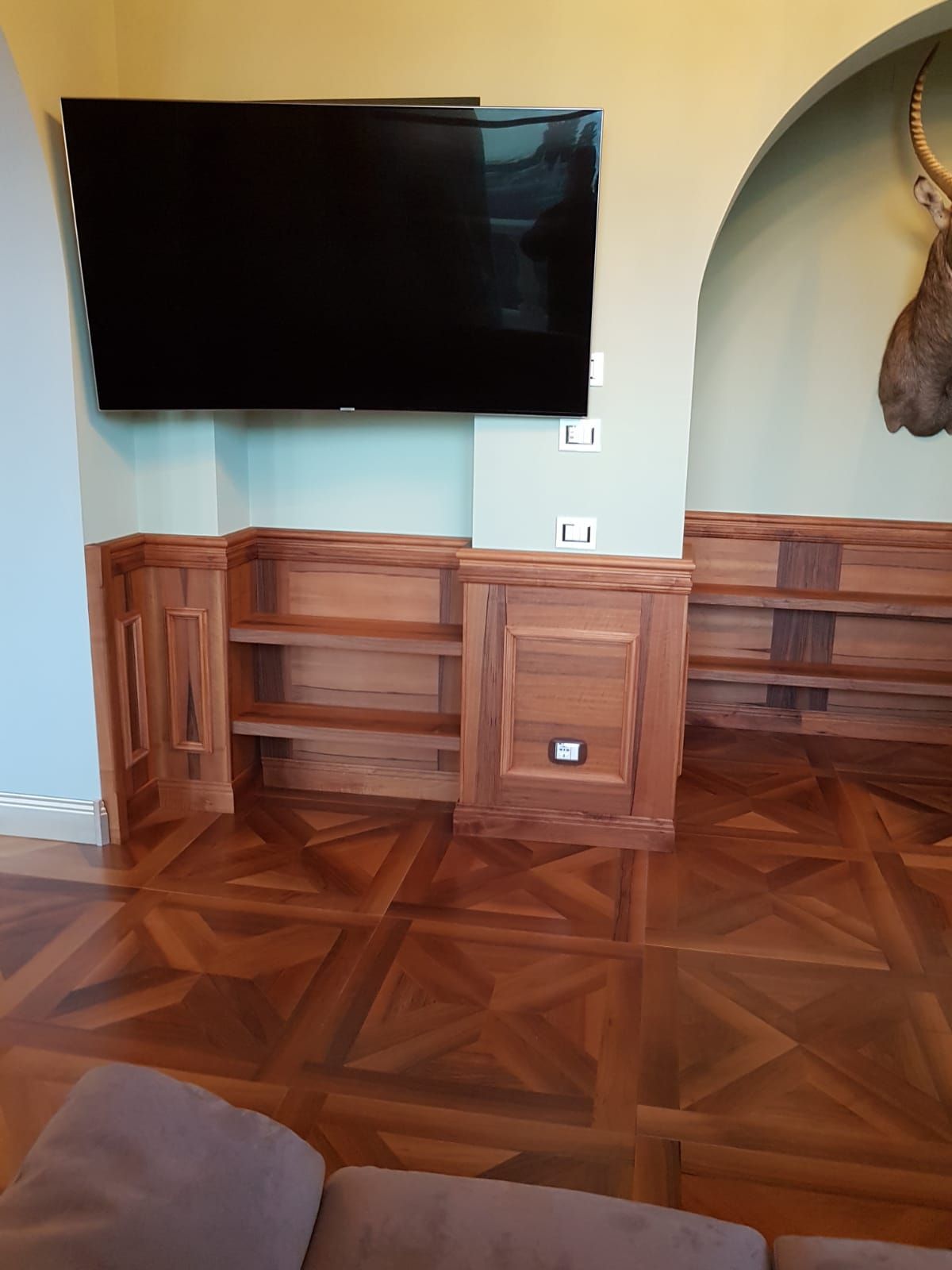 soggiorno in legno
