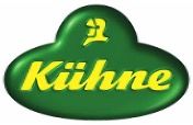 Kühne-Logo: grünes Oval mit gelbem Text und einem stilisierten „K“ darüber.