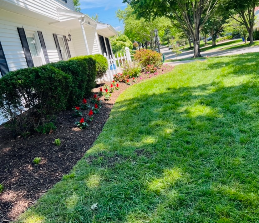 front yard mulch beds
