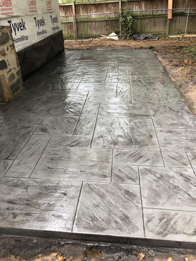 stone paver walkway