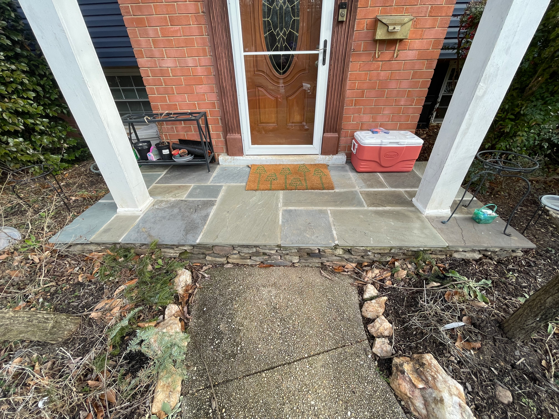 stone patio job