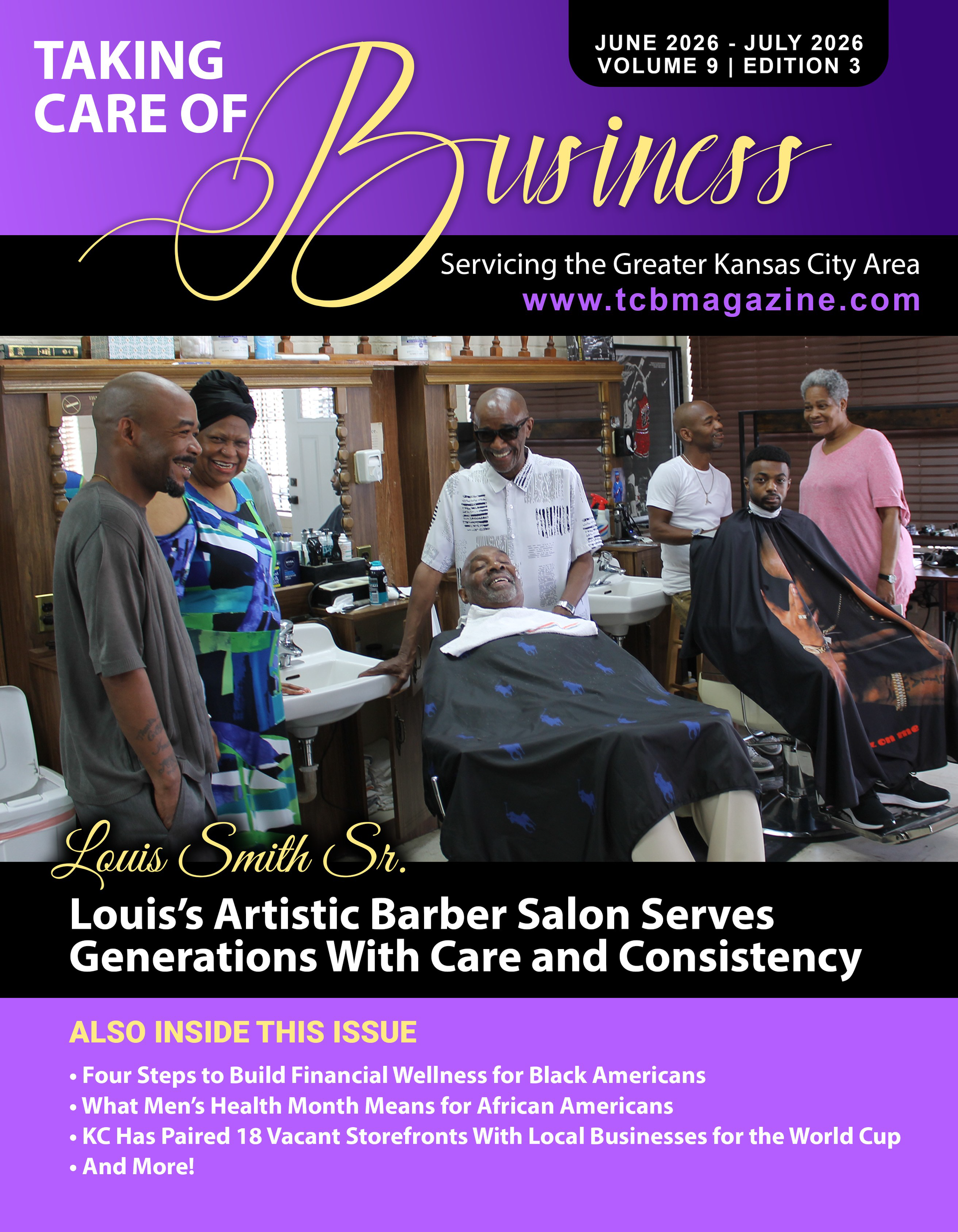 Magazine cover featuring two people, and from