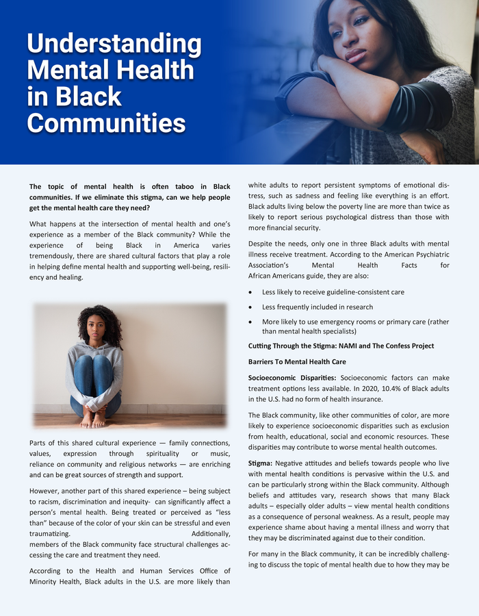 Text and photo about health equity. Hands joined; Obama quote.