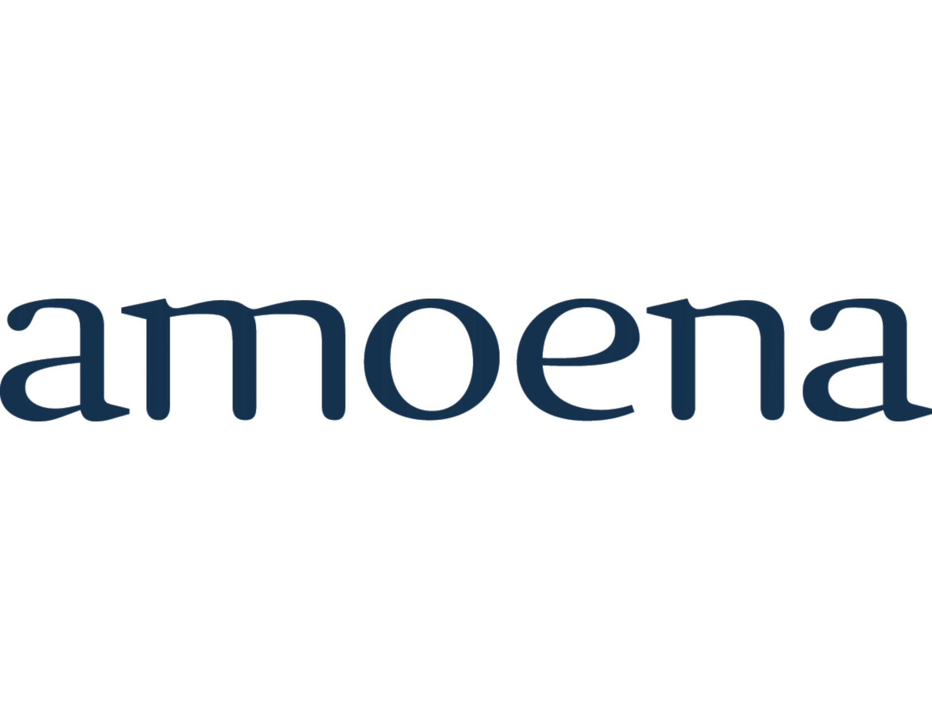 A logo for amoena is shown on a white background.