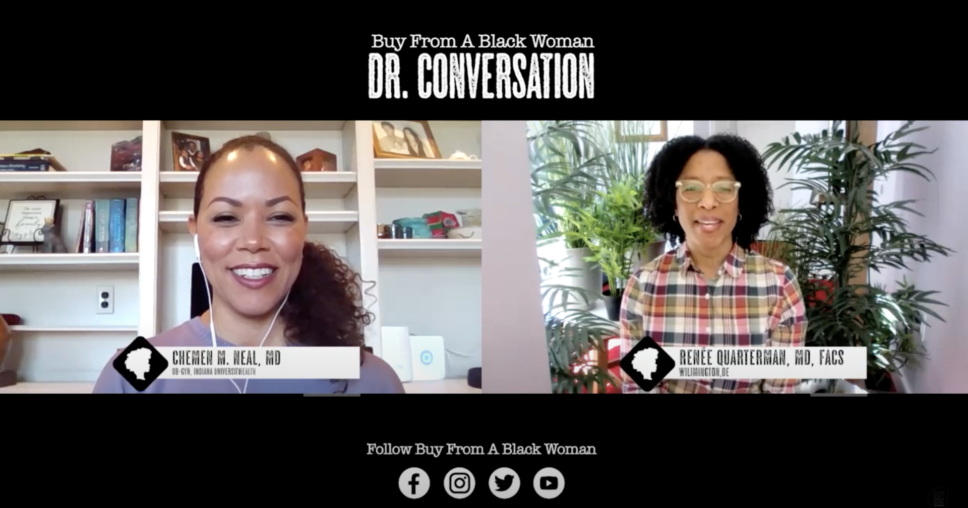 Two women are having a conversation on a video call.