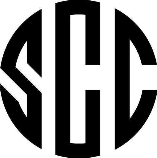 Black circle logo with white letters