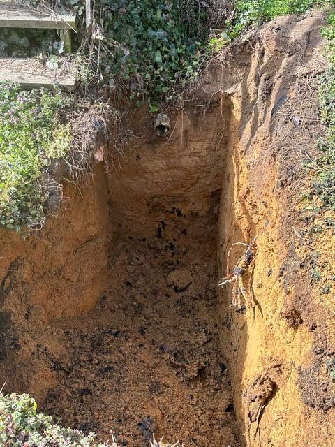Removed metal septic tank and beginning a new concrete septic tank install