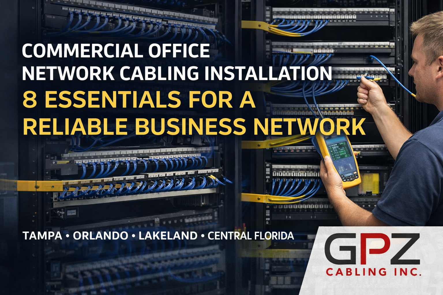 Commercial Office Network Cabling Installation – Tampa, Orlando ...