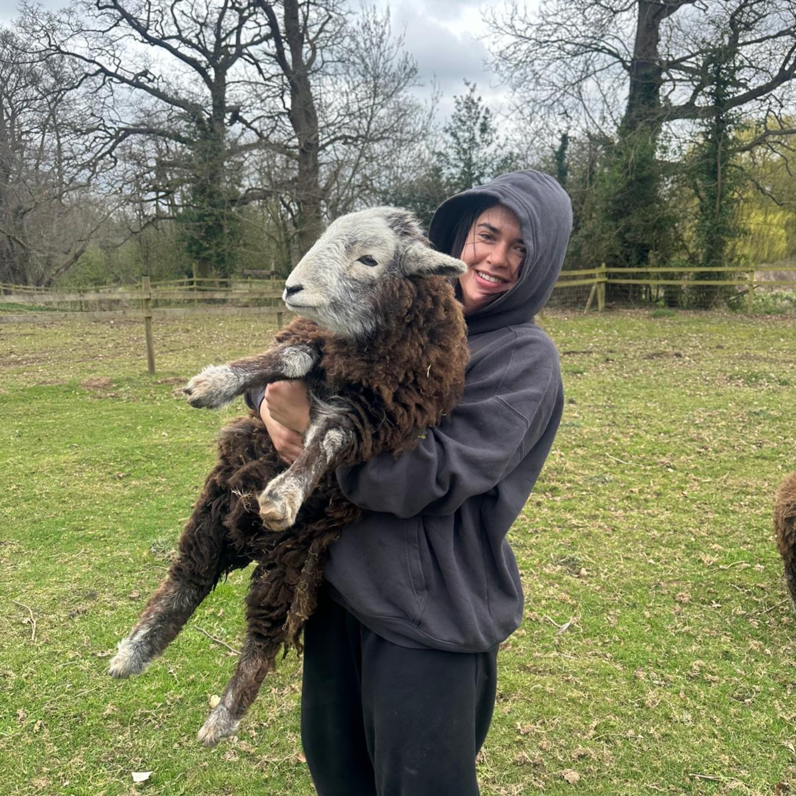 Roela with a sheep!