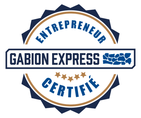 Logo de Belamex, entreprise d'aménagement paysager. Une icône végétale stylisée verte avec le nom de l'entreprise en bleu et la mention « aménagement paysager » en dessous.