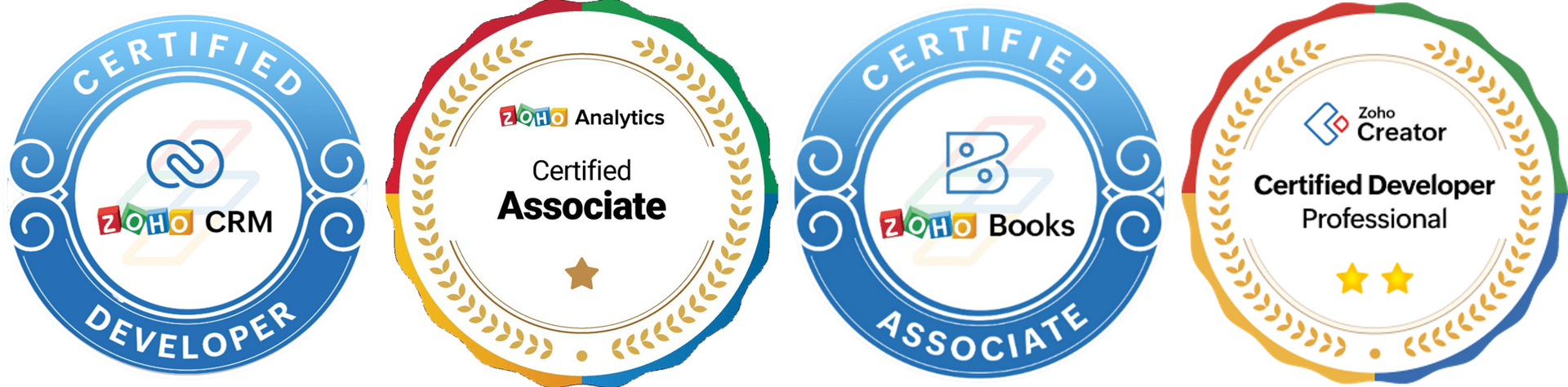 Zoho Certified CRM Books Analytics Creator