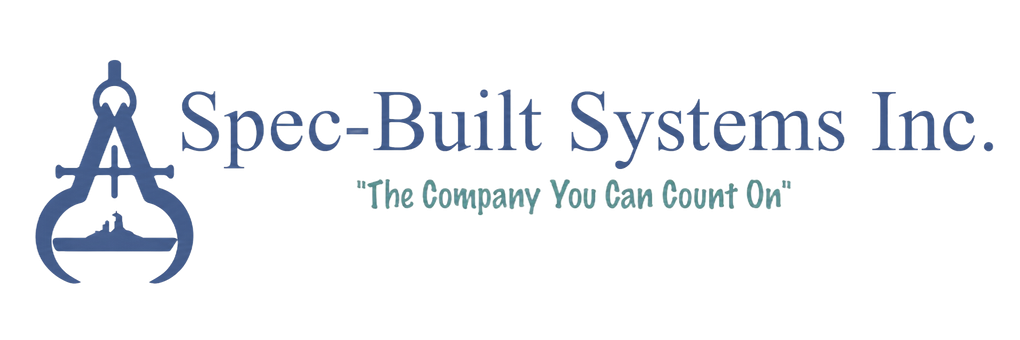 Spec-Built Systems Inc. logo with blue building icon and slogan “The Company You Can Count On”