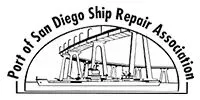 Port of San Diego Ship Repair Association logo with ship and dock line drawing