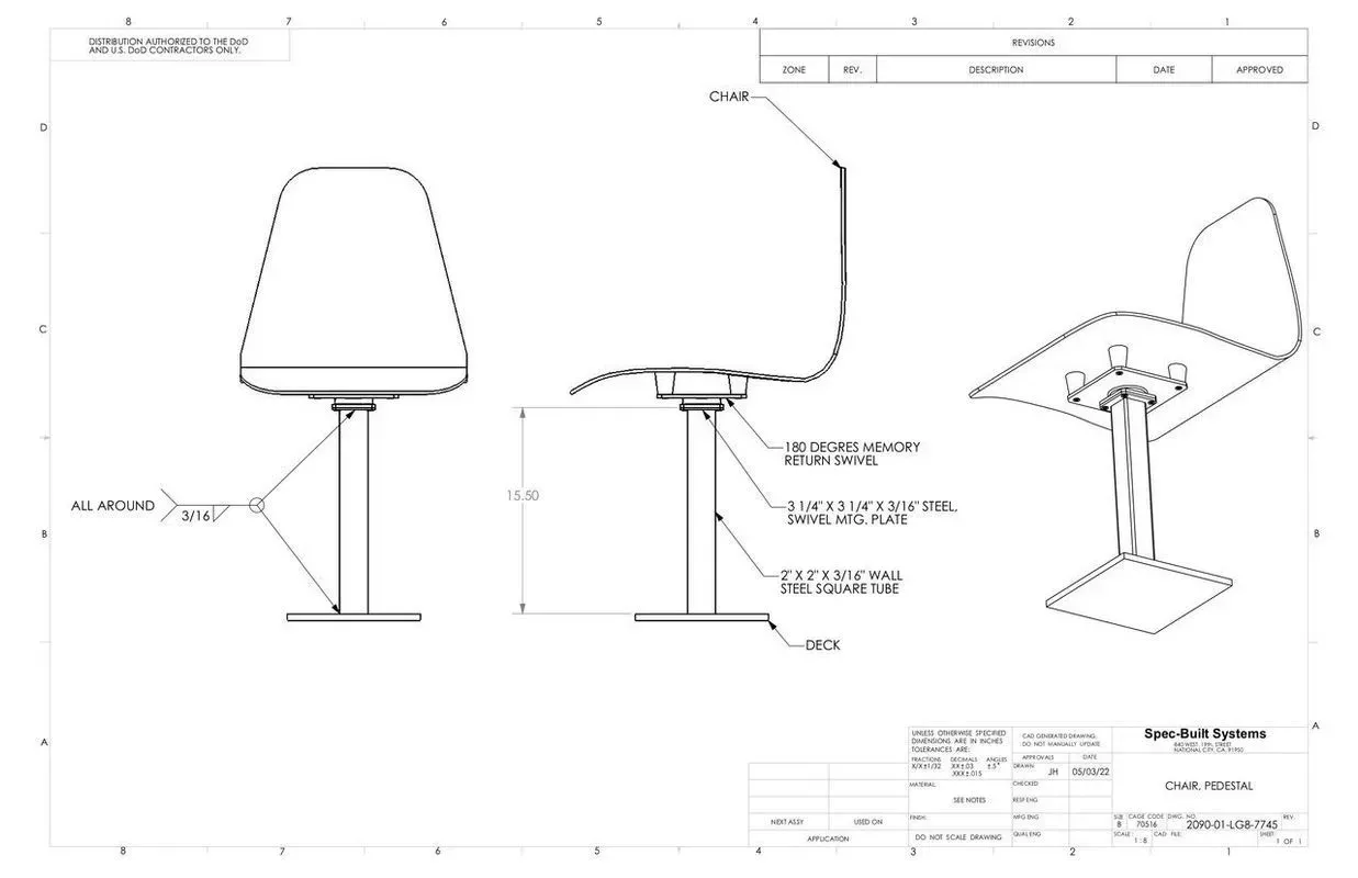 Technical drawing of a lamp or light fixture shown in front, side, and exploded assembly views.