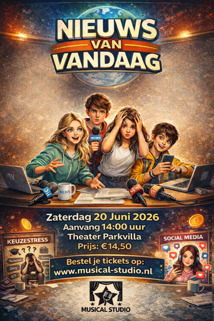 Poster eindshow 2026 tieners
