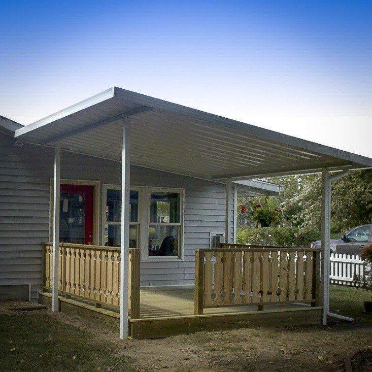 Patio with guard rails — Cheyenne, WY — Frontier Siding Supply