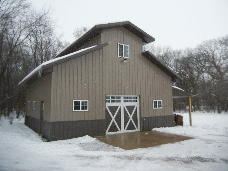 Large dark colored barn — Cheyenne, WY — Frontier Siding Supply