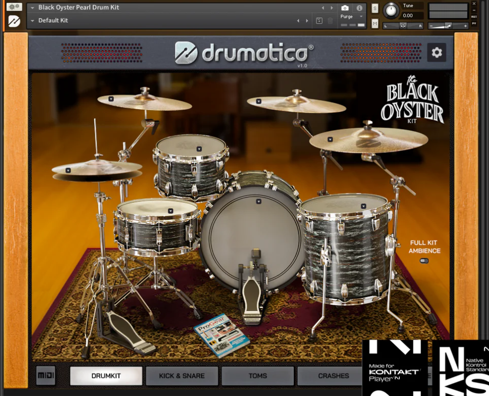 THE BLACK OYSTER DRUM KIT
