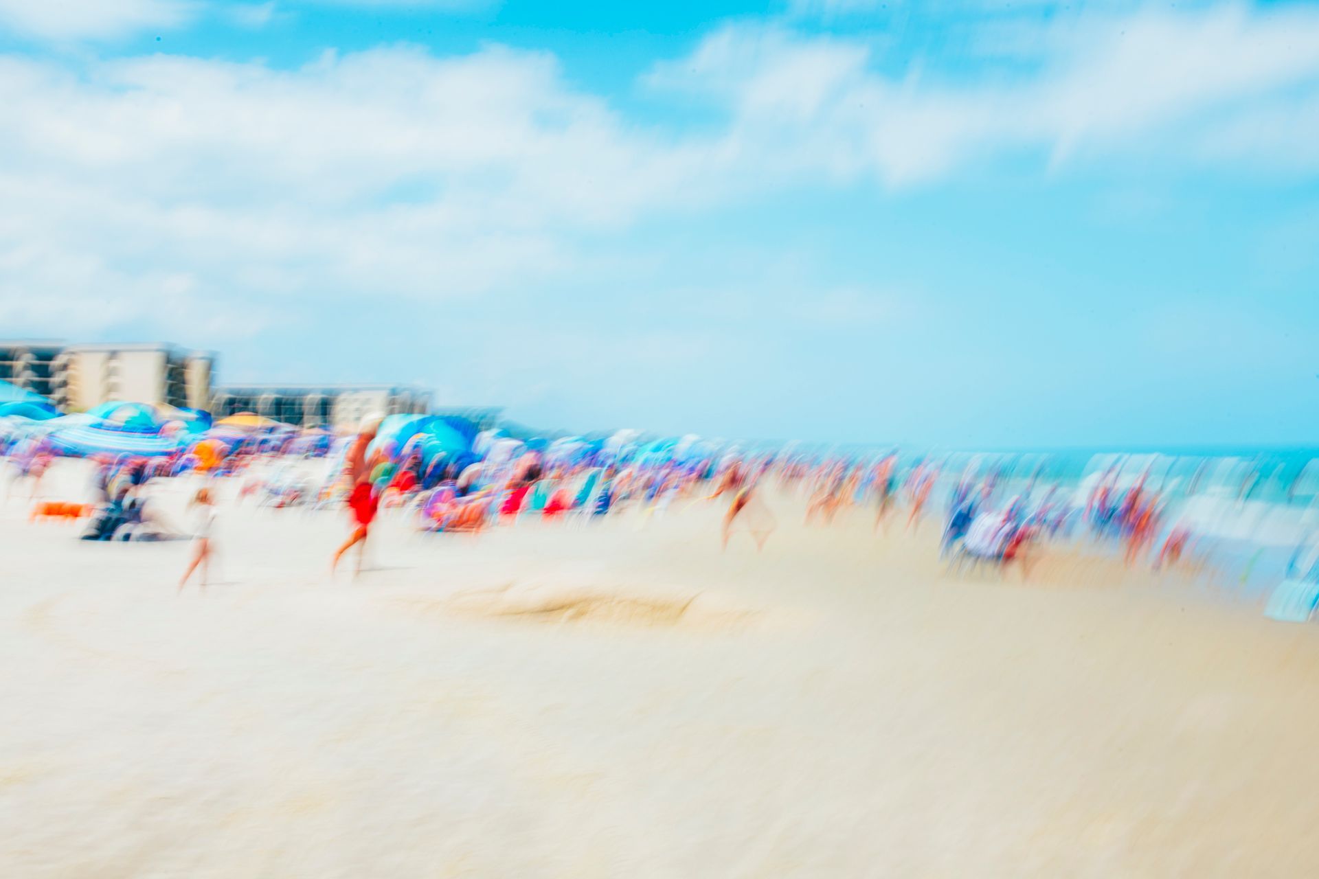 south carolina beach scene, summertime, photographed by asheville photographer and artist sandlin gaither for fine art print