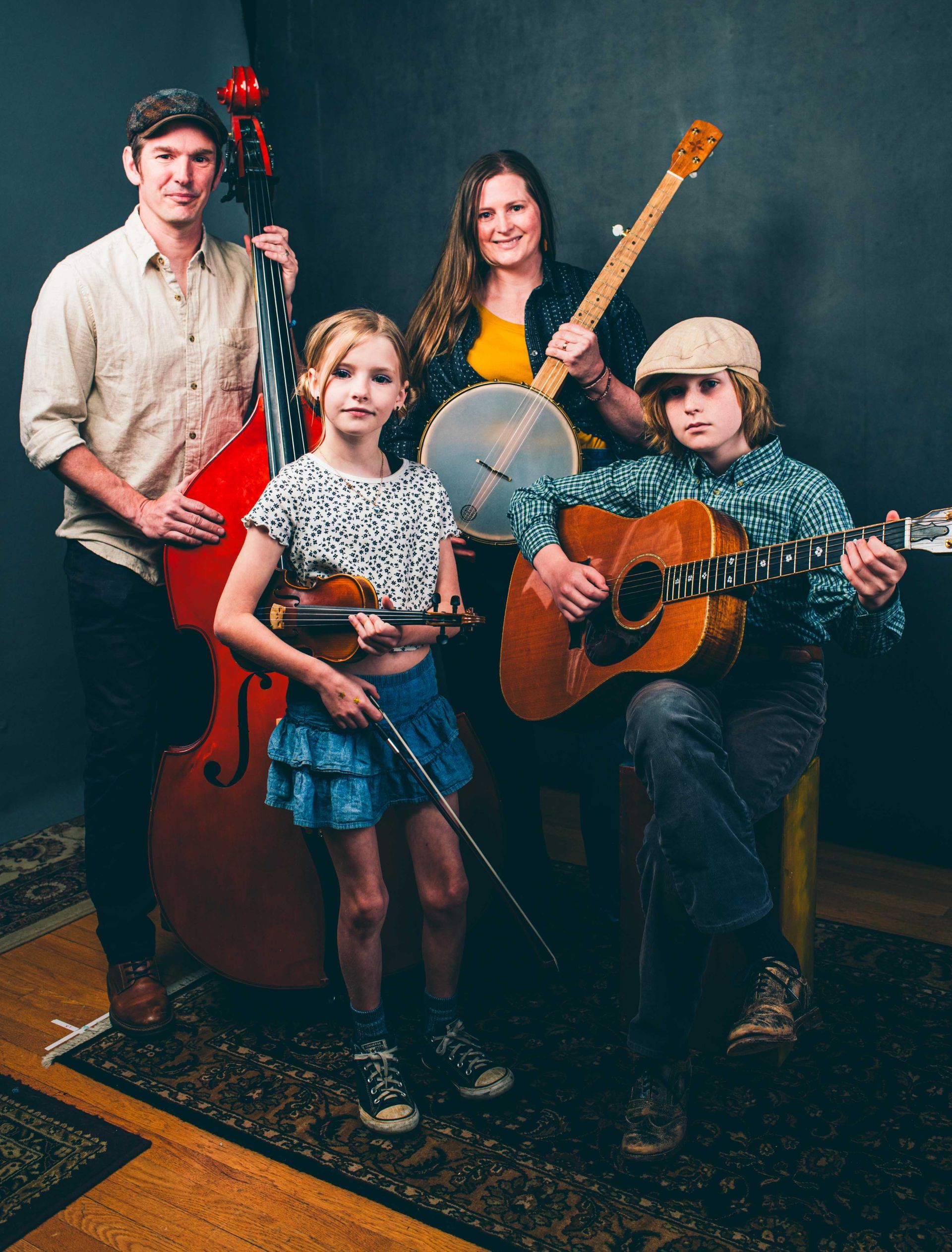 asheville musical family photographed by music and portrait photographer Sandlin Gaither