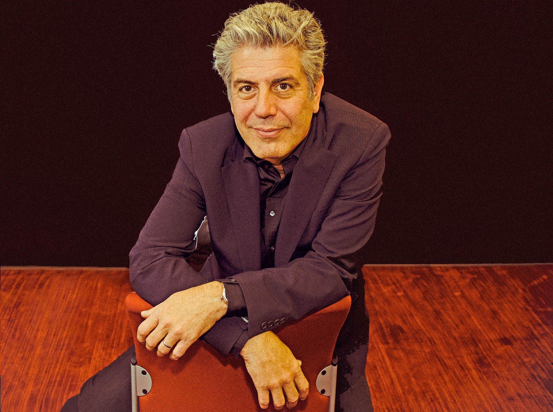 Anthony Bourdain, photographed by Asheville music photographer Sandlin Gaither, Durham, NC, 2009