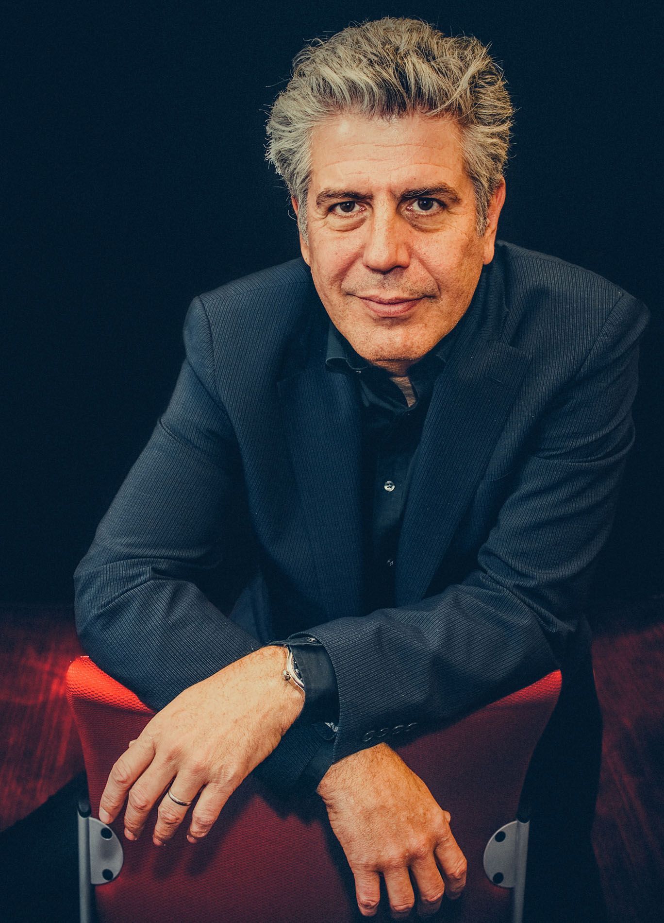 Anthony Bourdain, photographed by Asheville music photographer Sandlin Gaither, Durham, NC, 2009