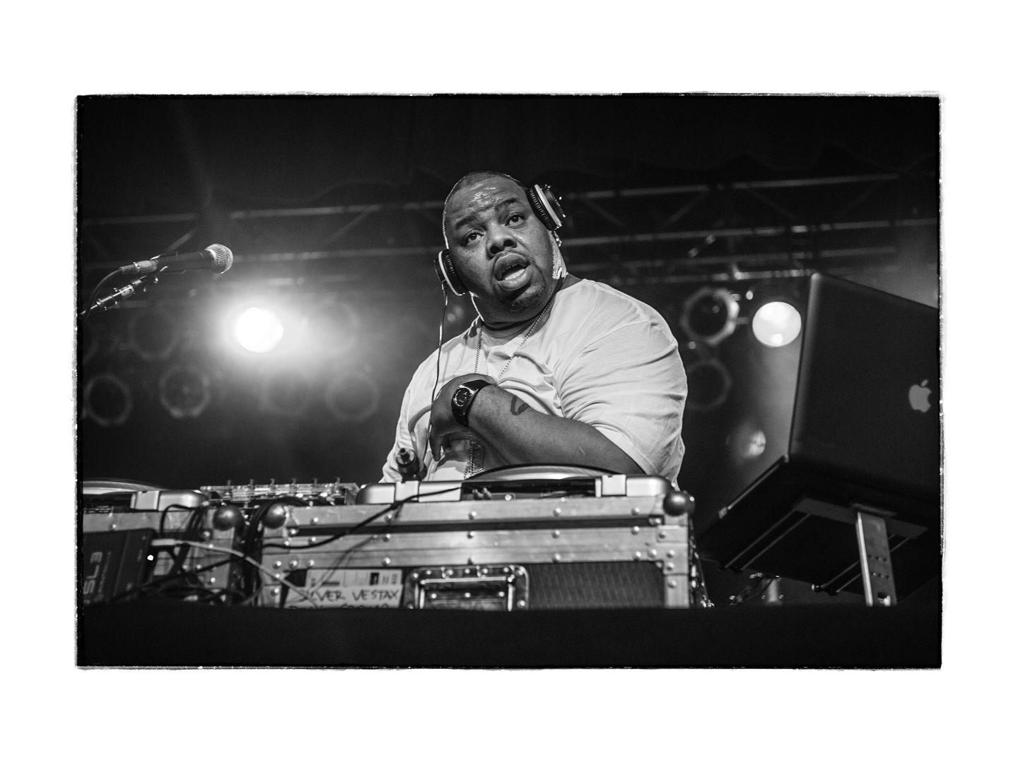 hip hop musician biz markie performs live at the Orange Peel music venue in Asheville, NC photographed by portrait photographer Sandlin Gaither 