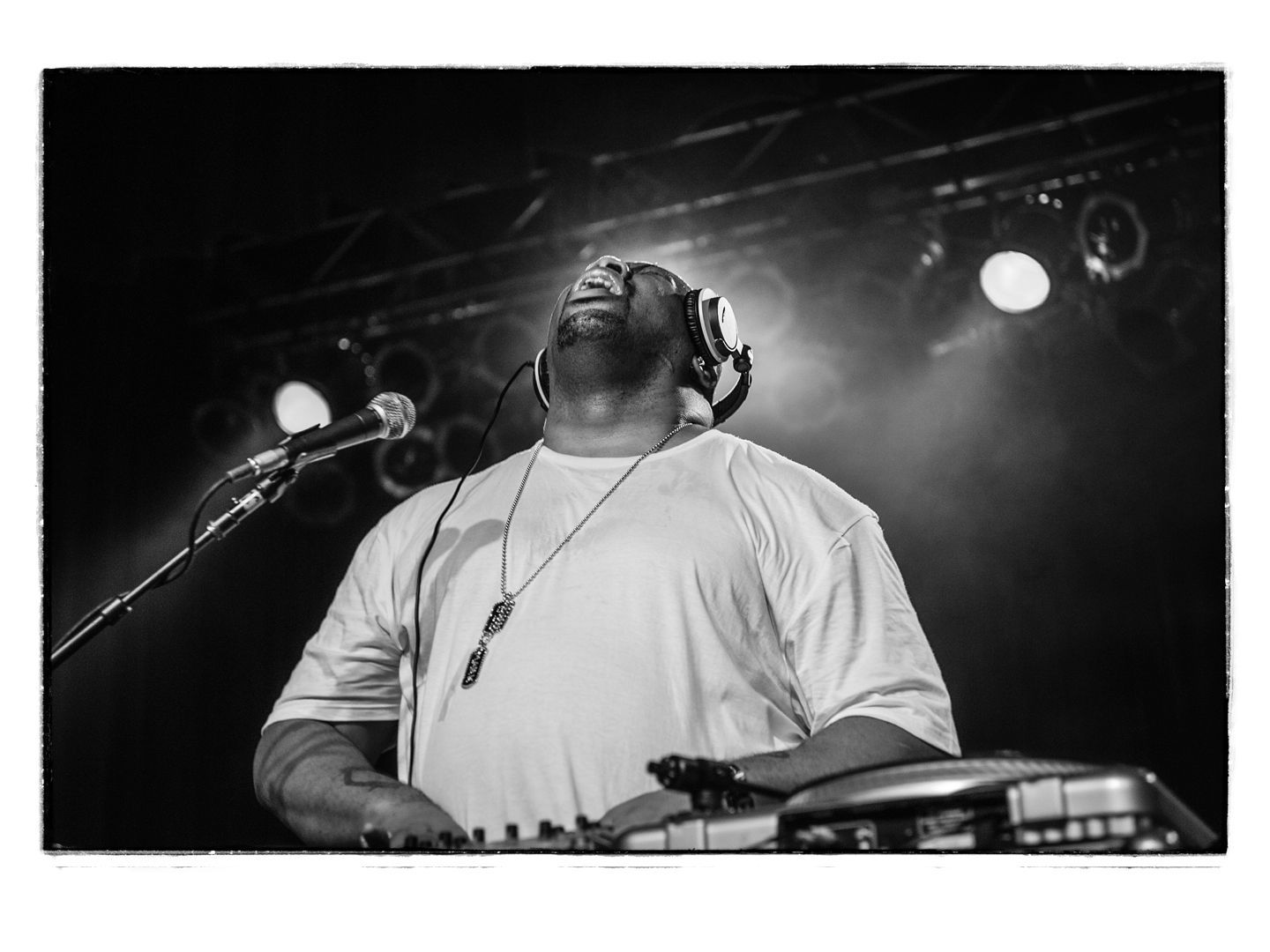 hip hop musician biz markie performs live at the Orange Peel music venue in Asheville, NC photographed by portrait photographer Sandlin Gaither 