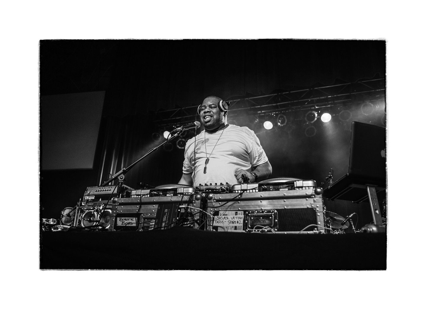 hip hop musician biz markie performs live at the Orange Peel music venue in Asheville, NC photographed by portrait photographer Sandlin Gaither 