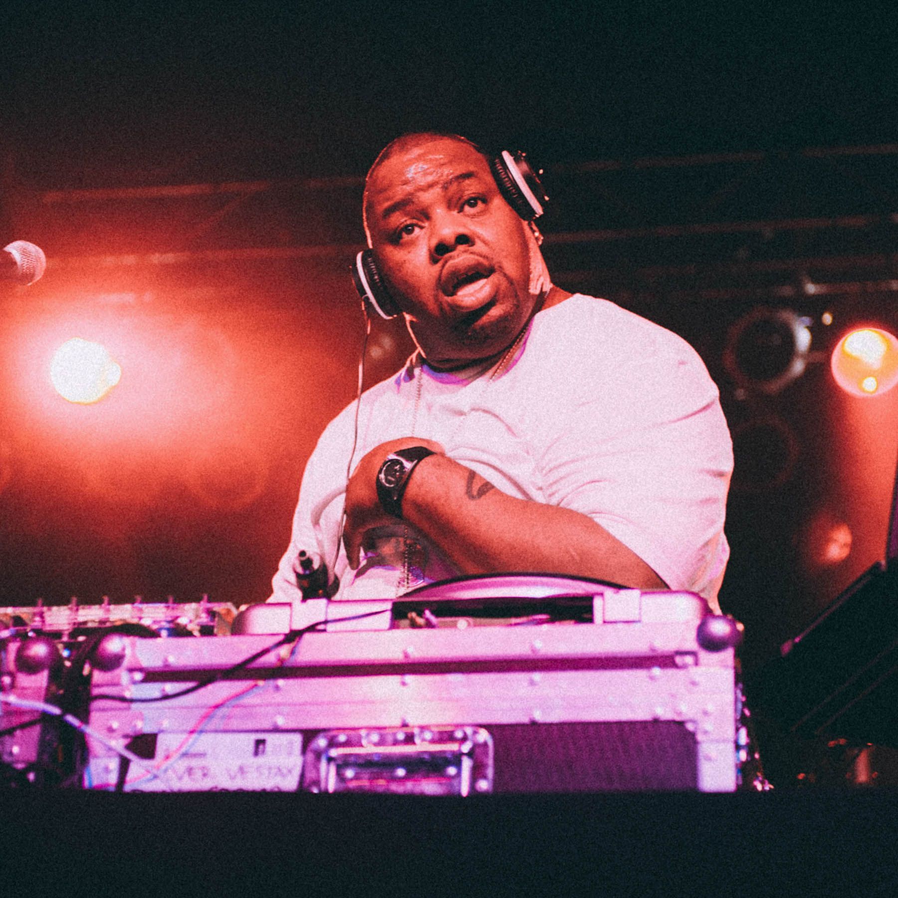 Biz Markie performs live at the Orange Peel in North Carolina by Asheville music photographer Sandlin Gaither 
