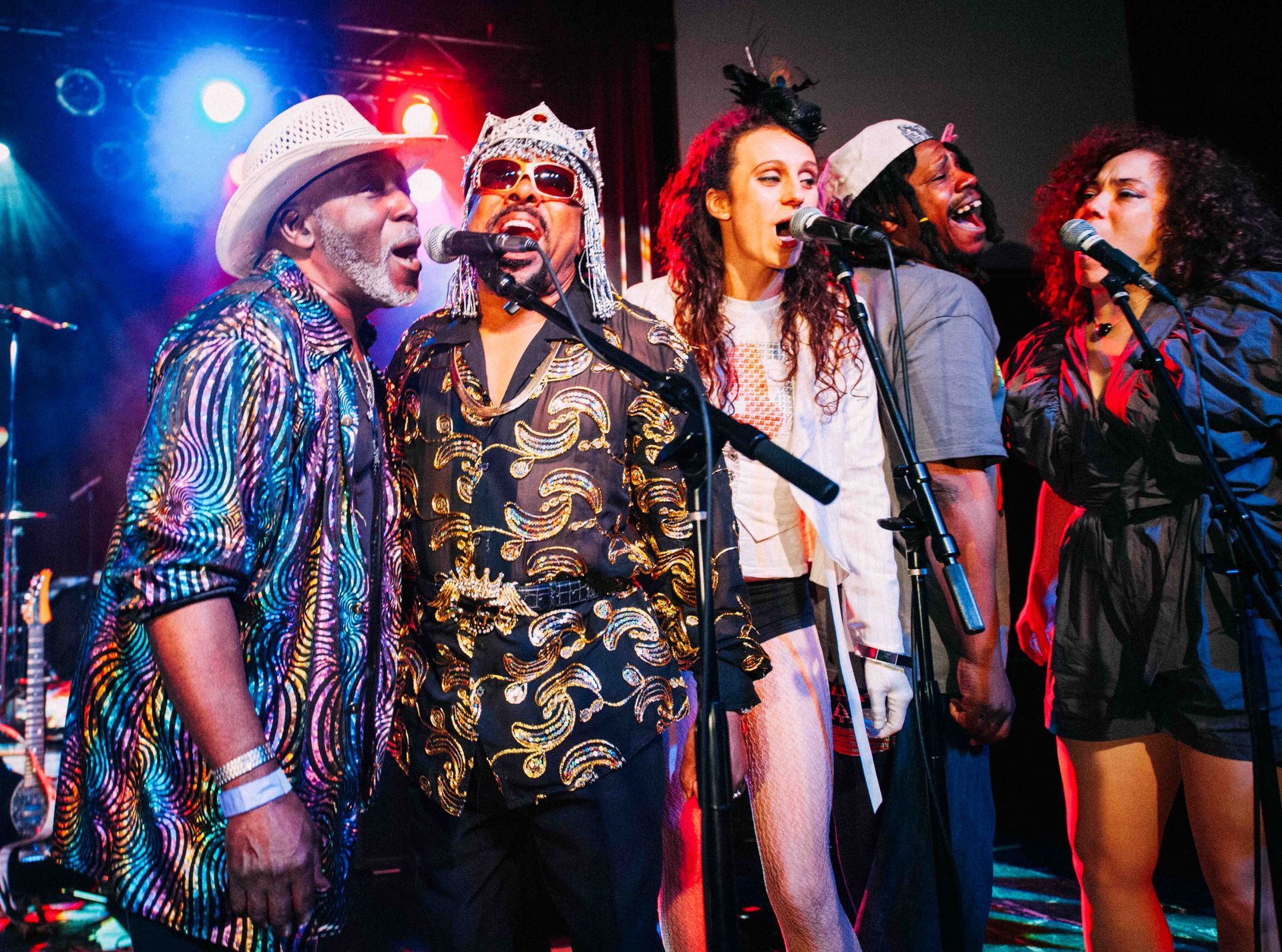funk musical legend George Clinton performs at the Orange Peel in Asheville, NC, photographed by music photographer Sandlin Gaither 