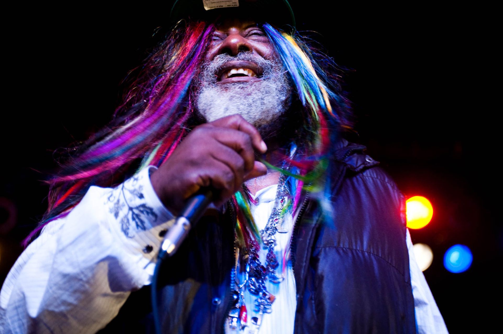 George Clinton performs at the Orange Peel, Asheville North Carolina, photographed live by portrait photographer Sandlin Gaither 