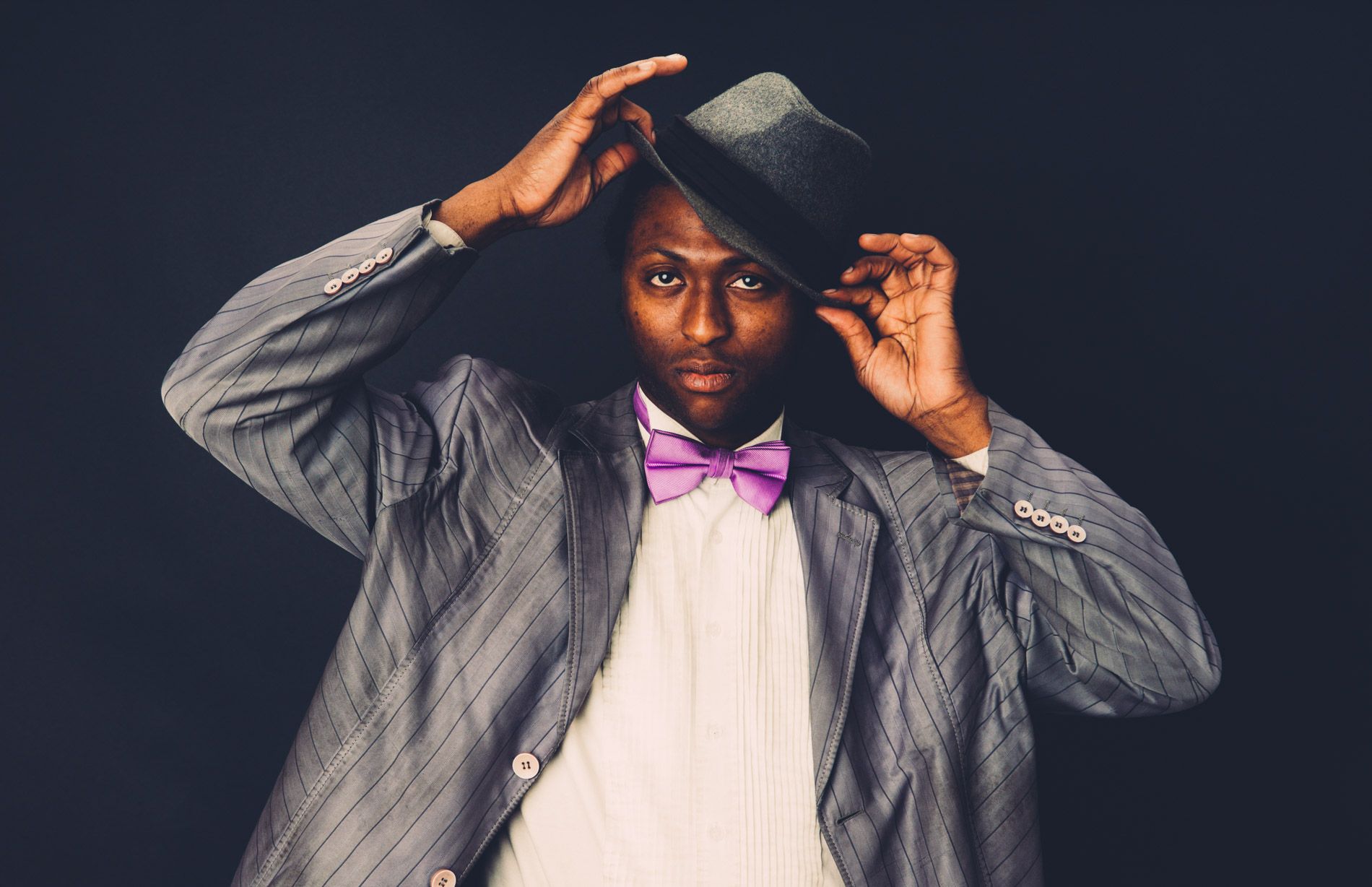 Isaiah Richardson portrait by Asheville music photog