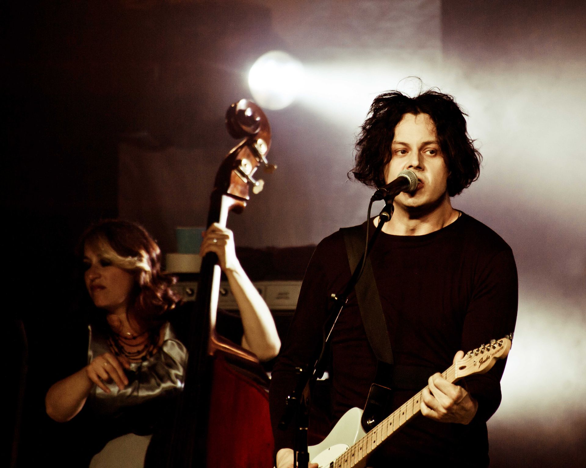 rock guitarist jack white performs at the orange peel in asheville, north carolina, photographed by music photographer sandlin gaither 