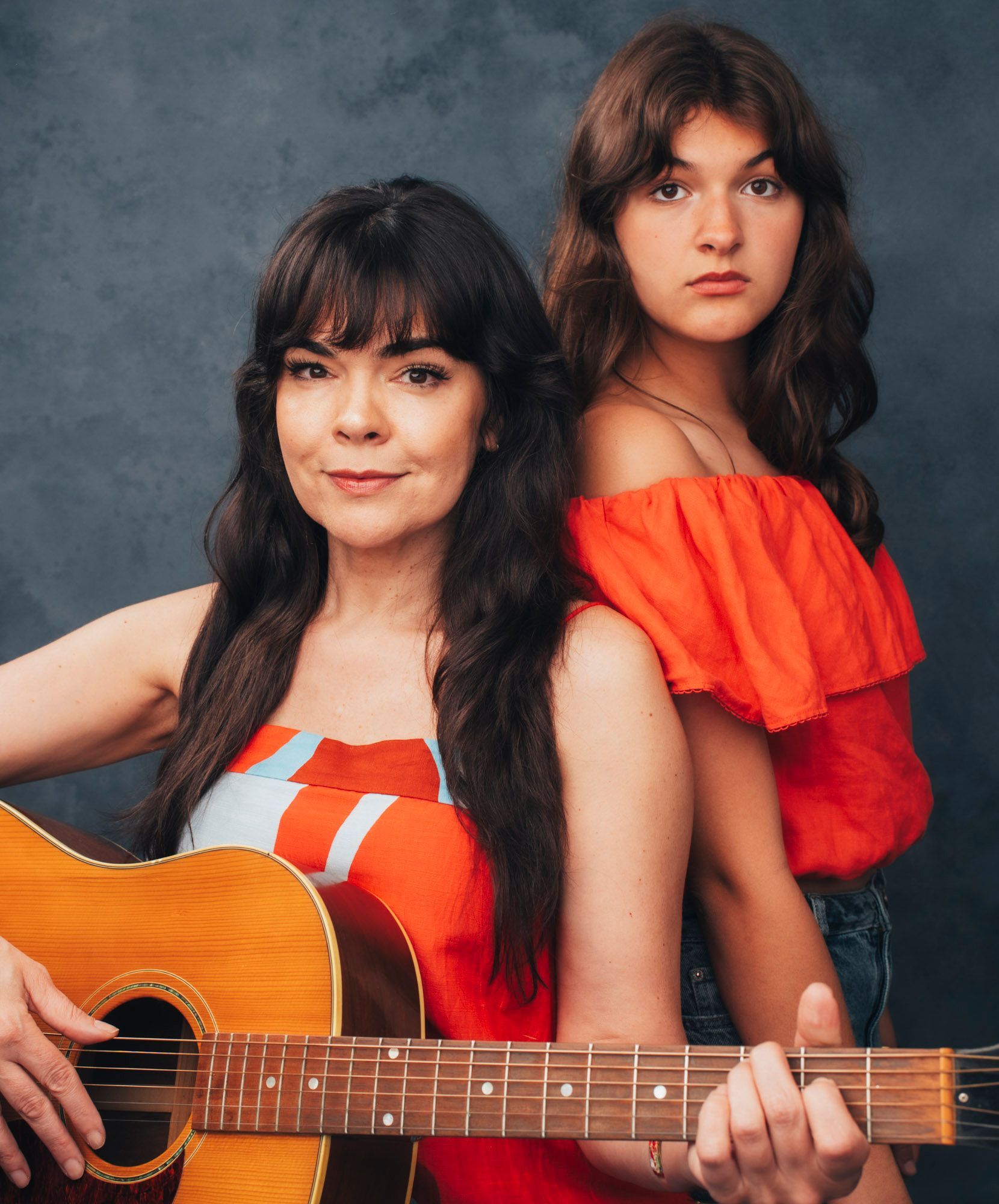 Moon water musical duo, photographed in studio by Asheville music photographer Sandlin Gaither 