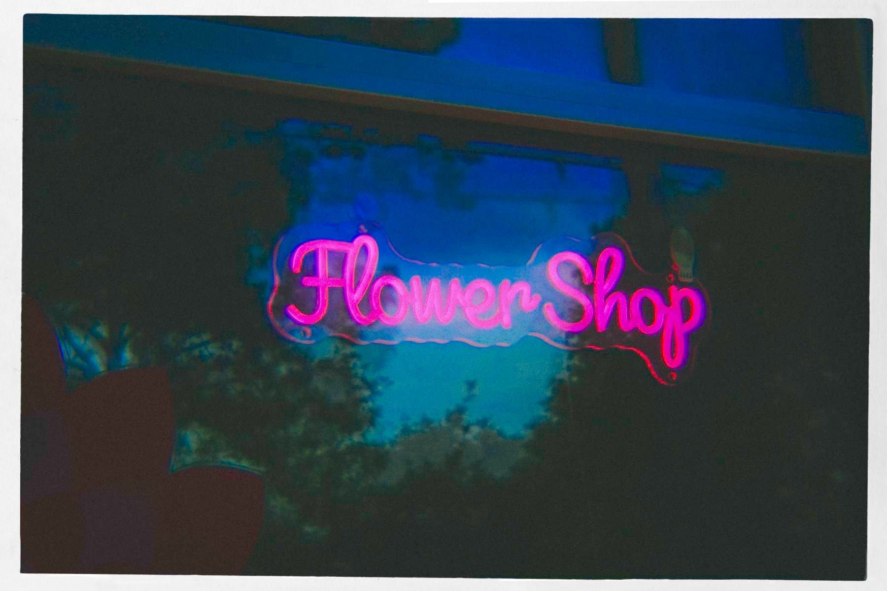 flower shop window in Savannah, Georgia photographed by Asheville photographer Sandlin Gaither