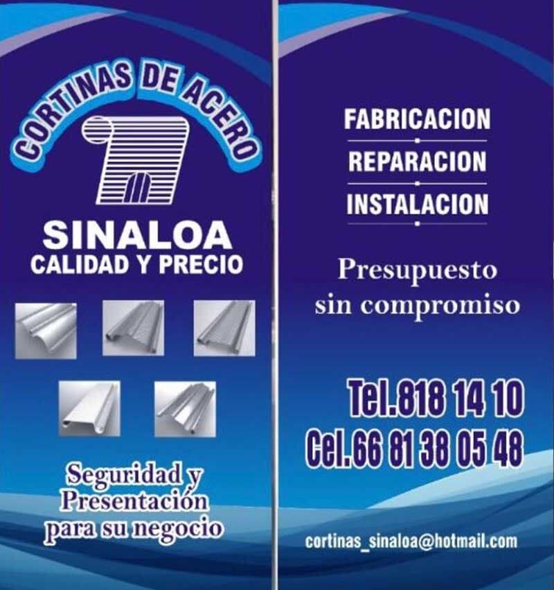 CORTINAS DE ACERO SINALOA CORTINAS DE ACERO SINALOA