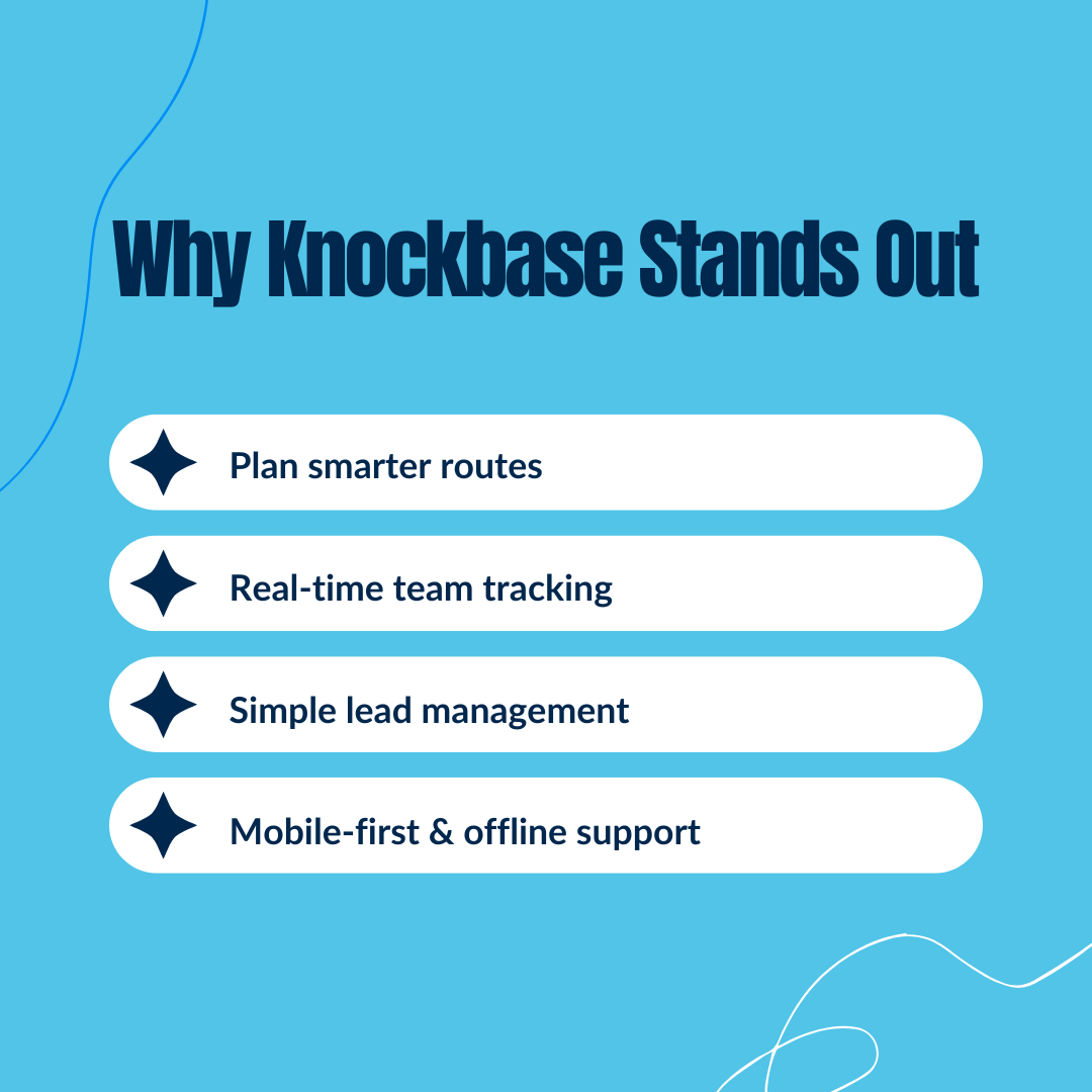 Why Knockbase Stands Out for D2D Sales Teams