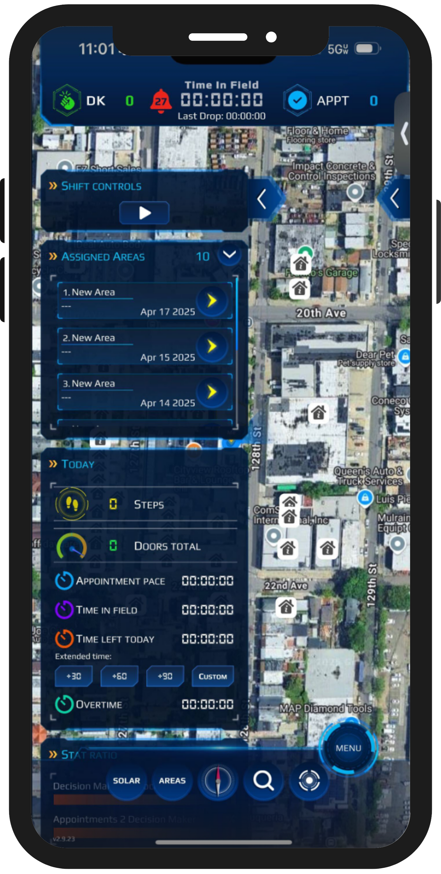 Door-to-door sales software