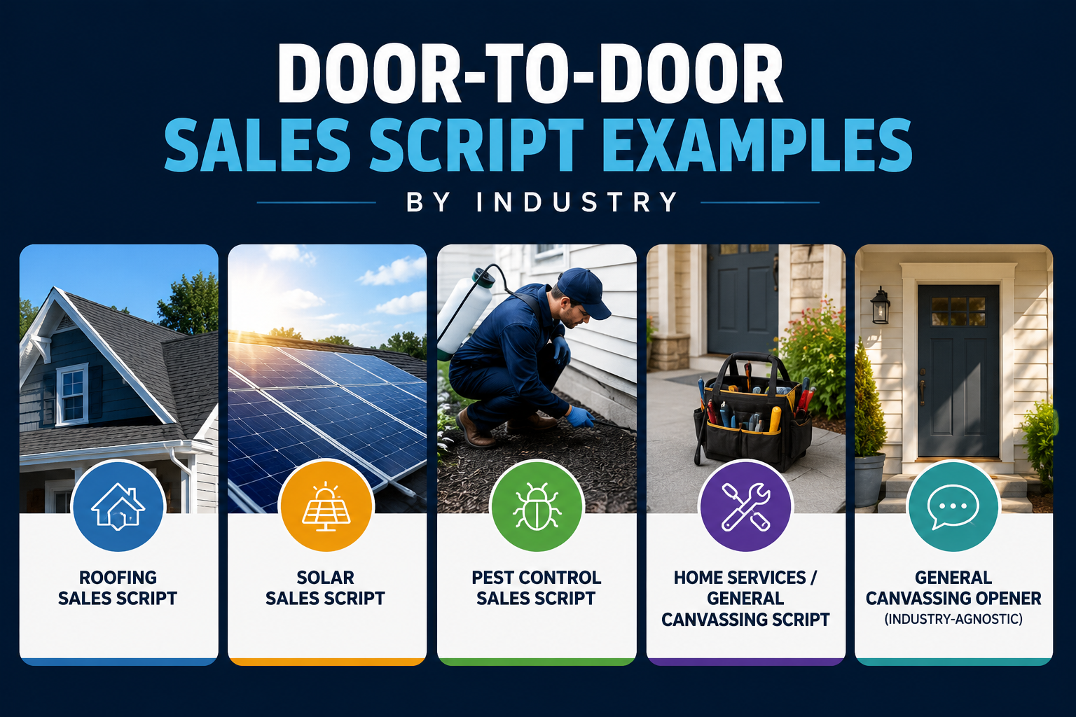 Door-to-Door Sales Script Examples by Industry